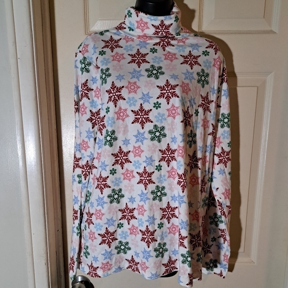 Time and tru Snowflake Turtleneck size 3XG